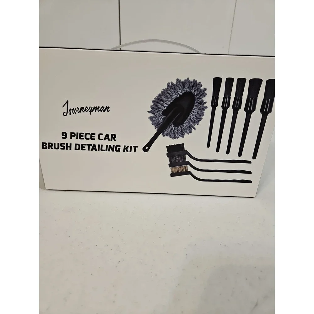 Journeyman 9 Piece Car Brush Detailing Kit Auto Interior Cleaning Kit New In Box